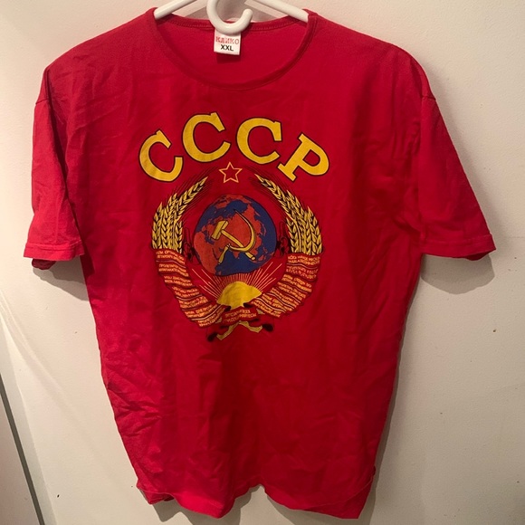 Incredible Kliko Authentic Russian CCCP Bright Red 100% Cotton Tshirt XXL 🔥🔥🔥 - Picture 1 of 6
